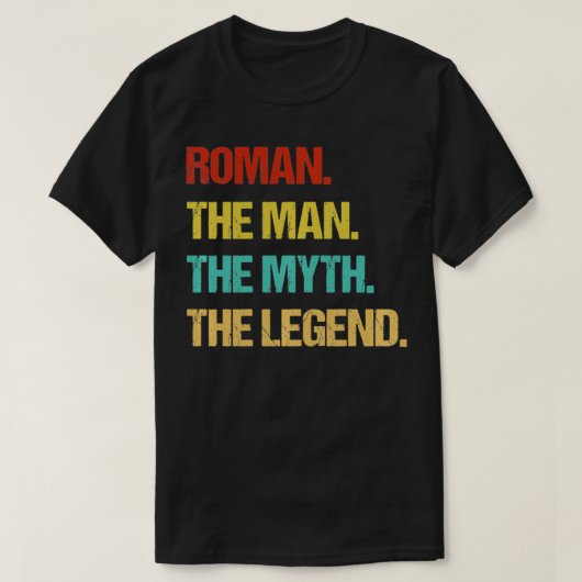 ローマ人神話の伝説プルオーバー Tシャツ (デザイン正面)