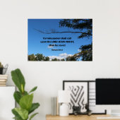 ローマ人10:13だれでも訪れようとするとき… ポスター (ホームオフィス)