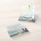 ローマ人10:14-15彼らは彼を呼び寄せる ガラスコースター (アングル)