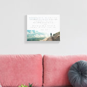 ローマ人10:14-15彼らは彼を呼び寄せる キャンバスプリント (インサイチュ (リビング))