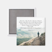 ローマ人10:14-15彼らは彼を呼び寄せる マグネット (正面/裏面)