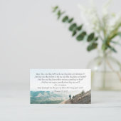 ローマ人10:14-15彼らは彼を呼び寄せる 名刺 (スタンド正面)