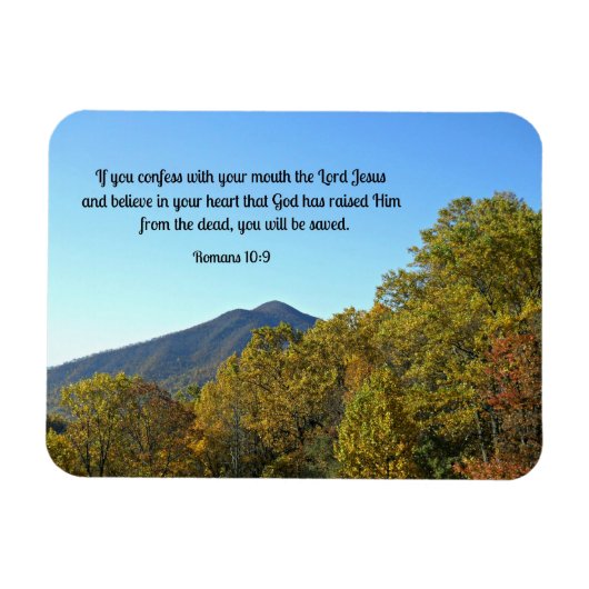 ローマ人10:9もし口で告白し… マグネット (横)