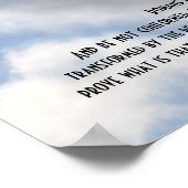 ローマ人12感動的:2 – 聖書 – 聖句賛美の ポスター (角)