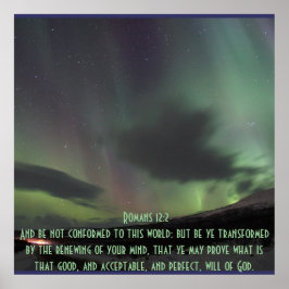 ローマ人12感動的:2 – 聖書 – 聖句賛美の ポスター