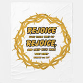 ローマ人12:15 KJV聖書聖なる書物、 経典節 フリースブランケット (正面)