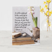 ローマ人12:2この世に従うな カード (黄色い花)