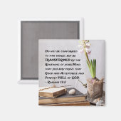 ローマ人12:2この世に従うな マグネット (正面/裏面)