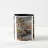 ローマ人12:21 KJV聖書の聖句Pic 2-Tone Mug マグカップ (中央)