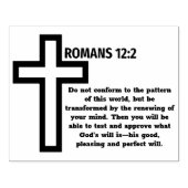 ローマ人12:2 NIV聖書の聖句ゴム印 ラバースタンプ (インプリント)