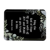 ローマ人15:13希望の神は喜びの平和を満たす マグネット (横)