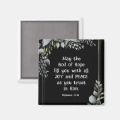 ローマ人15:13希望の神は喜びの平和を満たす マグネット (正面/裏面)