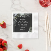 ローマ人15:13希望の神は喜びの平和を満たす 縁ありカクテルナプキン (インサイチュ)