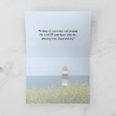 ローマ人15:13希望の神よ、灯台 カード (内部)