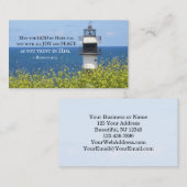 ローマ人15:13希望の神よ、灯台 名刺 (正面/裏面)