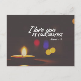 ローマ人5:8 – 最も暗い恋 ポストカード
