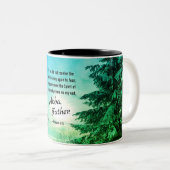 ローマ人8:15我々は「アバ·ファザー」と叫ぶ ツートーンマグカップ (正面右)