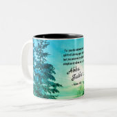 ローマ人8:15我々は「アバ·ファザー」と叫ぶ ツートーンマグカップ (正面左)