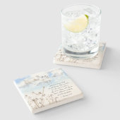 ローマ人8:28神が善のために働くすべての事 ストーンコースター (横)