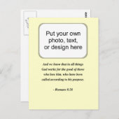 ローマ人8:28 ポストカード (正面/裏面)