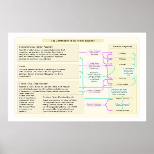 ローマ共和国の憲法構造 ポスター (正面)