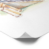 ローマ円形劇場イラストレーション ポスター (角)