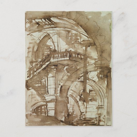 ローマ刑務所， c.1744-5 ポストカード (正面)