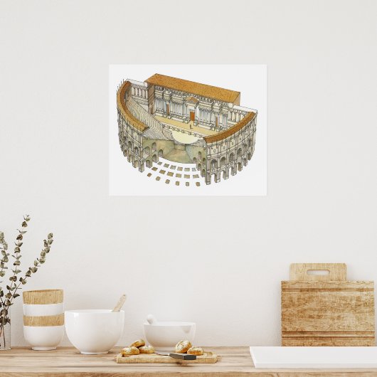 ローマ劇場 ポスター (キッチン)