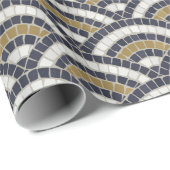 ローマ動機モザイク幾何学模様 ラッピングペーパー (ロールコーナー)