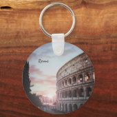 ローマ古建築サンセットシティスケープ キーホルダー (正面)