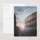 ローマ古建築サンセットシティスケープ シーズンポストカード (正面/裏面)