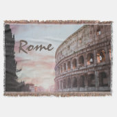 ローマ古建築サンセットシティスケープ スローブランケット (正面)