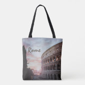 ローマ古建築サンセットシティスケープ トートバッグ (裏面)