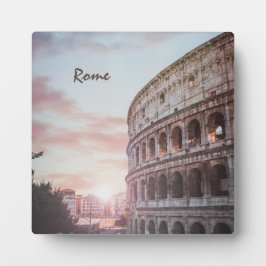 ローマ古建築サンセットシティスケープ フォトプラーク