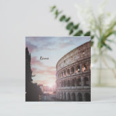 ローマ古建築サンセットシティスケープ 招待状 (スタンド正面)