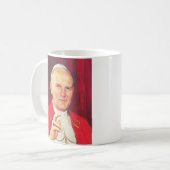 ローマ司教ジョン・ポールII コーヒーマグカップ (正面左)