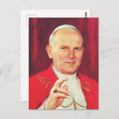 ローマ司教ジョン・ポールII ポストカード (正面/裏面)