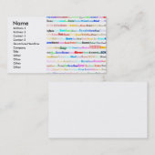 ローマ名刺 名刺 (正面/裏面)