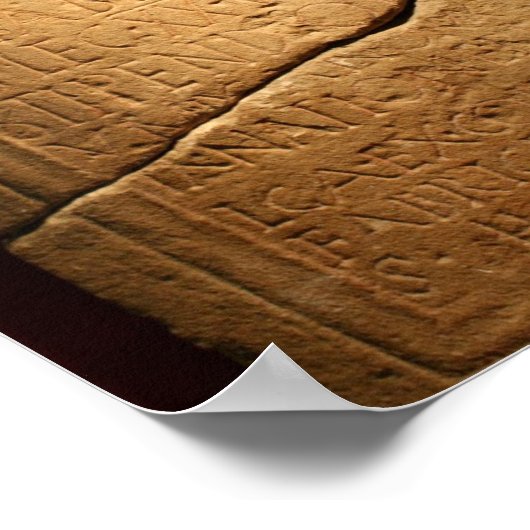 ローマ墓石 ポスター (角)