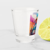 ローマ大聖堂抽象アート ショットグラス (左)