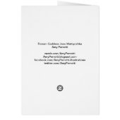 ローマ女神ジュノ・マトリヨスカカード (裏面)