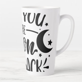 ローマ字で「Love You to the Moon and Back" 陶器マグカップ カフェラテマグ