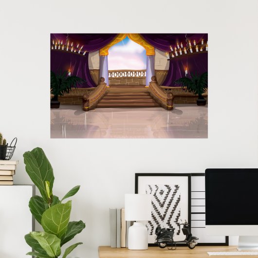 ローマ宮殿 ポスター (ホームオフィス)