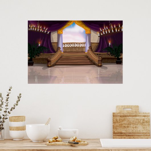 ローマ宮殿 ポスター (キッチン)