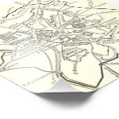 ローマ市歴史地図 フォトプリント (角)