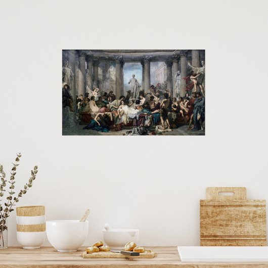 ローマ帝国のデカダン時代 ポスター (キッチン)