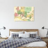 ローマ帝国の州地図 キャンバスプリント (インサイチュ (寝室))