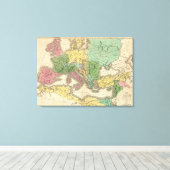 ローマ帝国の州地図 キャンバスプリント (インサイチュ (ウッドフロア))