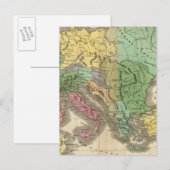 ローマ帝国の州地図 ポストカード (正面/裏面)