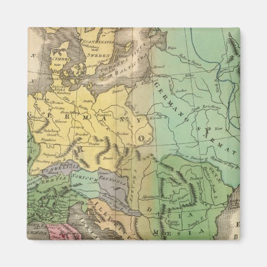 ローマ帝国の州地図 マグネット (正面)